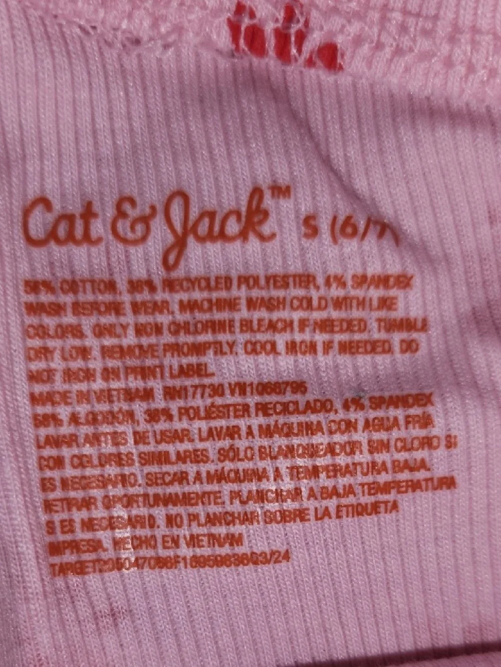 NWT Cat & Jack Pink Shorts with Red Floral Print